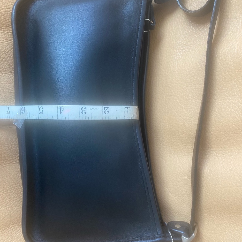 Coach Vintage Black Leather Bag A9C 9071 - Picture 5 of 9